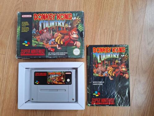 Donkey Kong Country complete in box (CIB) voor de SNES, Spelcomputers en Games, Games | Nintendo Super NES, Gebruikt, Platform