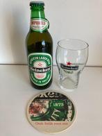 Heineken Imported Bier met Glas en Viltje 1994, Nieuw, Heineken, Flesje(s), Ophalen of Verzenden