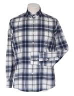 Windsor geruit overhemd, shirt, blauw/wit, Mt. L, Kleding | Heren, Zo goed als nieuw, Halswijdte 41/42 (L), Windsor, Verzenden