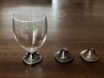 Glas op zilver voetje, Verzamelen, Glas en Borrelglaasjes, Ophalen of Verzenden, Gebruikt, Overige typen
