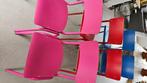 Eetkamer stoelen vrolijk blauw rood roze, Huis en Inrichting, Stoelen, Ophalen of Verzenden, Zo goed als nieuw, Blauw, Hout