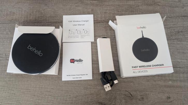 Behello Snelle Draadloze Oplader - Nieuwstaat!, Telecommunicatie, Mobiele telefoons | Telefoon-opladers, Zo goed als nieuw, Apple iPhone