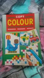 kleurboek copy colour mozaieken nieuw + potloden+vingerverf, Ophalen of Verzenden, Nieuw