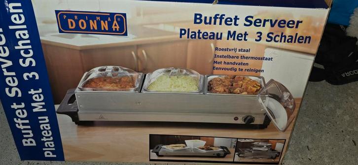 Prima Donna Warmhoudbakken - 3 Schalen, Huis en Inrichting, Keuken | Keukenbenodigdheden, Ophalen