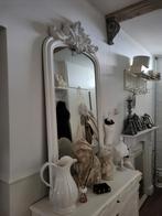 Brocante Spiegel met kuif, Ornament, Ophalen of Verzenden, Zo goed als nieuw, 150 tot 200 cm, Rechthoekig