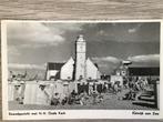 Katwijk aan Zee Strandgezicht Kerk jaren 50-60, Ophalen of Verzenden, 1940 tot 1960, Gelopen, Zuid-Holland