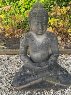 Boedha beeld van lavasteen, Tuin en Terras, Tuinbeelden, Ophalen, Steen, Gebruikt, Boeddhabeeld