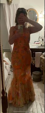 2 delig Rok pak maat M (rok+top) Kerst oranje meerkleurig, Maat 38/40 (M), Overige typen, Oranje, Ophalen of Verzenden