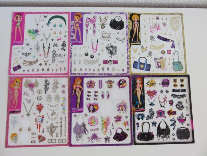 6 vellen Topmodel stickers van Depesche (Set nr 2), Kinderen en Baby's, Speelgoed | Educatief en Creatief, Zo goed als nieuw, Knutselen