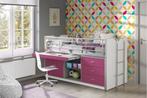 Bonny 95 Halfhoogslaper Schuifbureau - 90x200 - 4 kleuren, Ophalen of Verzenden, Nieuw