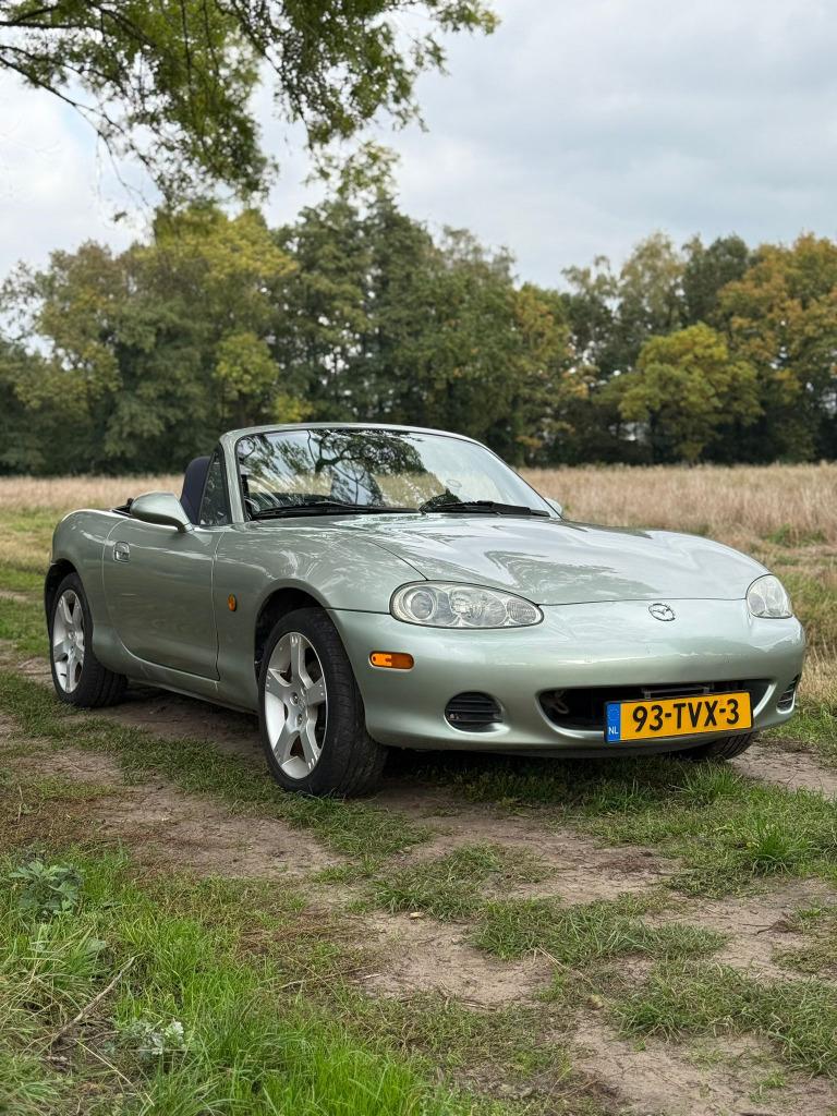 Mazda MX-5 uit 2003 | 93K KM | NIEUWE APK, Auto's, Mazda, 4 cilinders, Cabriolet, 1010 kg, Bedrijf