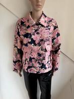 Studio Amaya Amsterdam jasje maat M roze zwart bloemen, Kleding | Dames, Maat 38/40 (M), Studio Amaya, Ophalen of Verzenden, Zo goed als nieuw