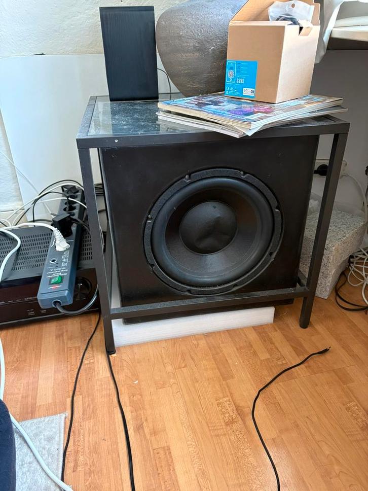 actieve subwoofer met adire shiva, Audio, Tv en Foto, Luidsprekers, Subwoofer, 120 watt of meer, Overige merken, Ophalen