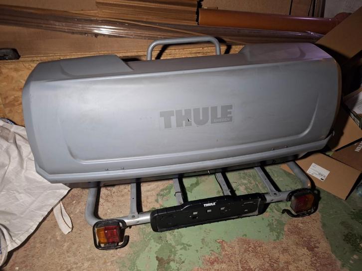 Thule EasyBase + BackUp 900 bagagebox – complete set, Auto diversen, Bagagerekken, Gebruikt, Ophalen