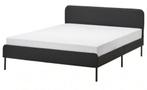 140x200 Matras en Bedframe Hyllestad en Slattum, Ophalen, Gebruikt, Tweepersoons, 140 cm