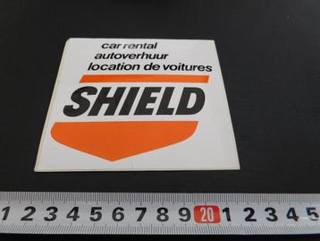 sticker SHIELD car rental autoverhuur lacation de voitures  beschikbaar voor biedingen
