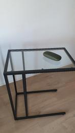 IKEA VITTSJÖ laptoptafel bijzettafel, Ophalen, Gebruikt, 50 tot 100 cm, Glas