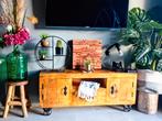 Prachtig tv meubel Mangohout Ibiza stijl, Huis en Inrichting, Kasten | Dressoirs, 50 tot 75 cm, Ibiza/industrieel, Zo goed als nieuw