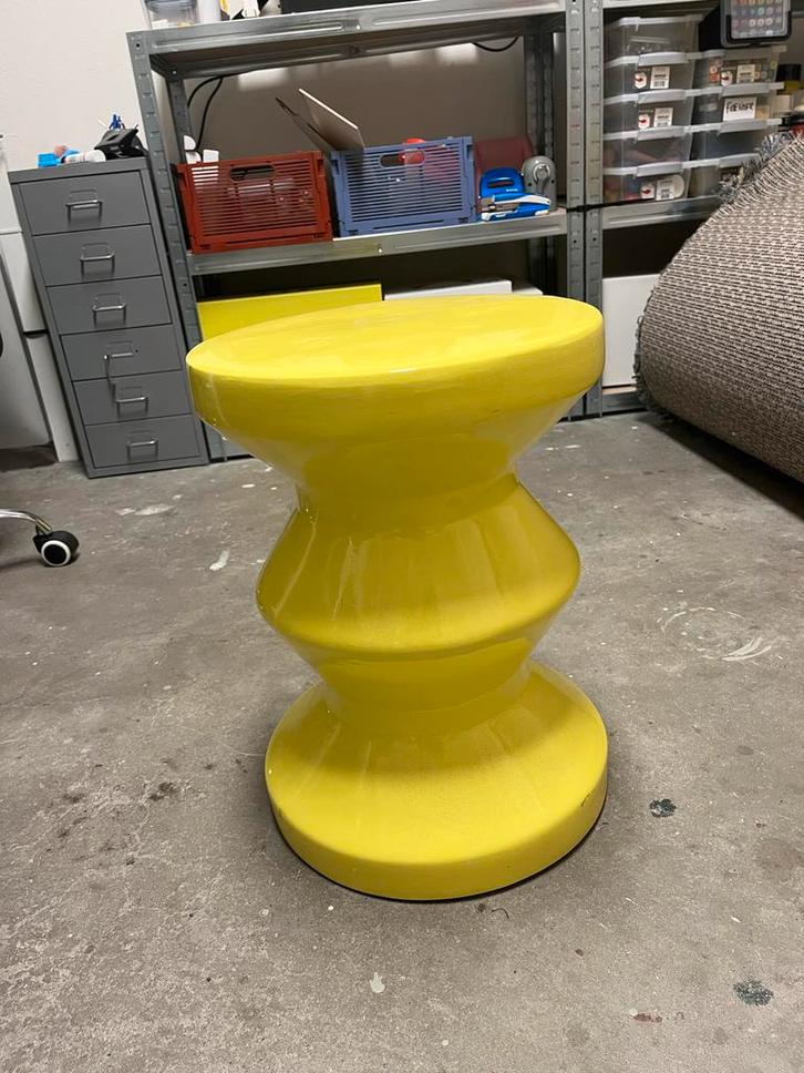 Gele keramieke kruk, Huis en Inrichting, Emmers, Gebruikt, Overige materialen, Ophalen