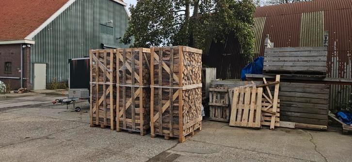 Ovengedroogd Haardhout - Bezorging Oudenhoorn, Tuin en Terras, Haardhout, Blokken, Overige houtsoorten, Minder dan 3 m³, Ophalen of Verzenden