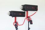 Professionele Flitsset met Studio inrichting. Zeer Compleet., Ophalen, Zo goed als nieuw, Complete fotostudio