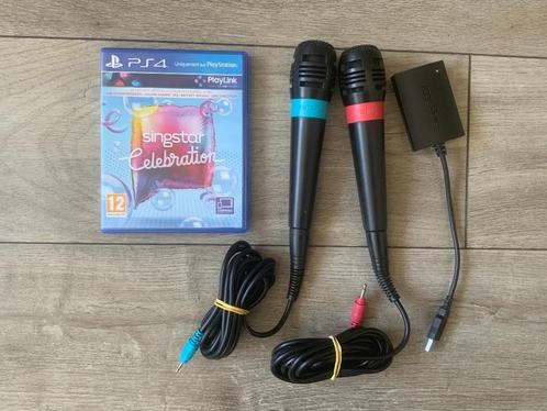Playstation 4 Singstar Celebration voor de PS4 + Microfoons, Spelcomputers en Games, Games | Sony PlayStation 4, Zo goed als nieuw
