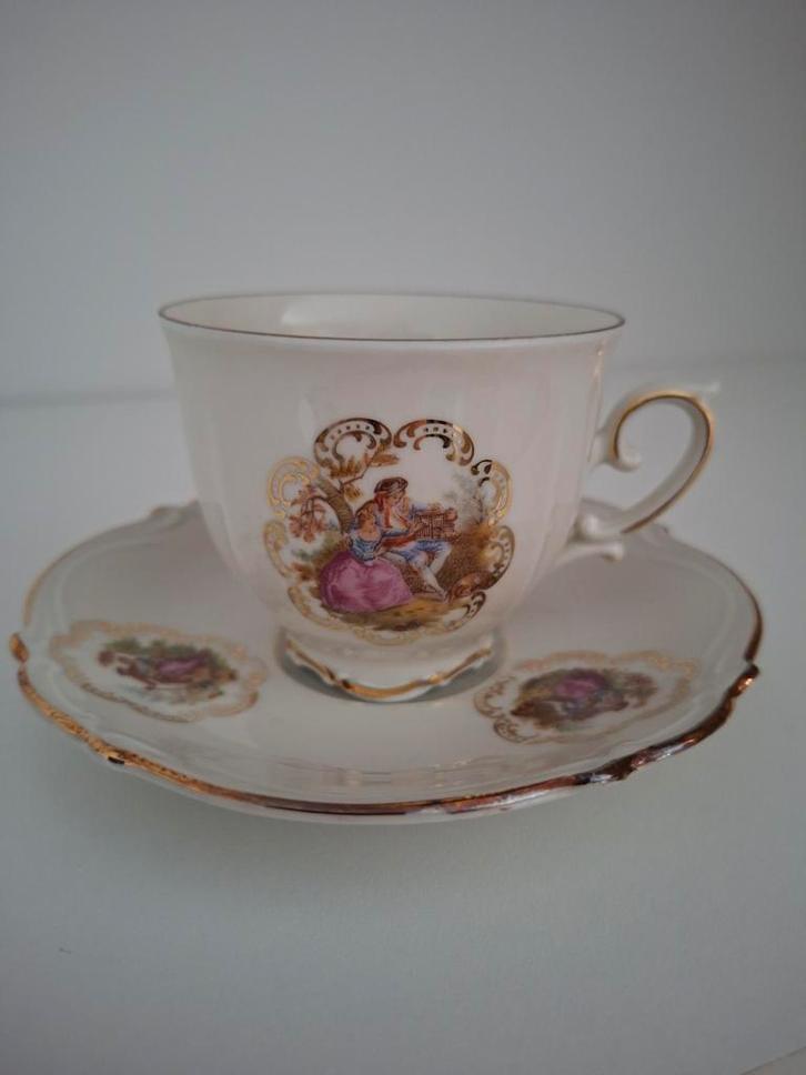 Mooie Z & Co Tirschenreuth Bavaria Kop en Schotel, Antiek en Kunst, Antiek | Porselein, Ophalen of Verzenden