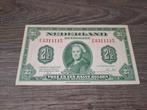 Vrijwel UNC biljet 2,5 gulden 1943 Wilhelmina, Postzegels en Munten, Bankbiljetten | Nederland, Ophalen of Verzenden, 1 gulden