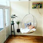 Eero Aarnio style Bubble Chair  - Bouclé Bekleding, Huis en Inrichting, Stoelen, Ophalen, Kunststof, Gebruikt, Wit