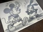 Originele tekening Mickey Mouse en Oswald the Lucky Rabbit!, Antiek en Kunst, Ophalen of Verzenden