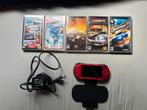 Rode sony psp met games, Spelcomputers en Games, Met games, Overige kleuren, Ophalen of Verzenden, Zo goed als nieuw