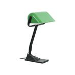 Art Deco Bureaulamp Notarislamp Erpe Model 52 Emaille Kap, Ophalen of Verzenden, Gebruikt, Metaal, 50 tot 75 cm