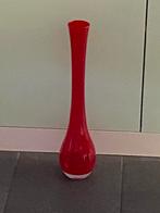 Zo goed als nieuw rode vaas 45 cm., Huis en Inrichting, Woonaccessoires | Vazen, Ophalen, Minder dan 50 cm, Rood, Glas