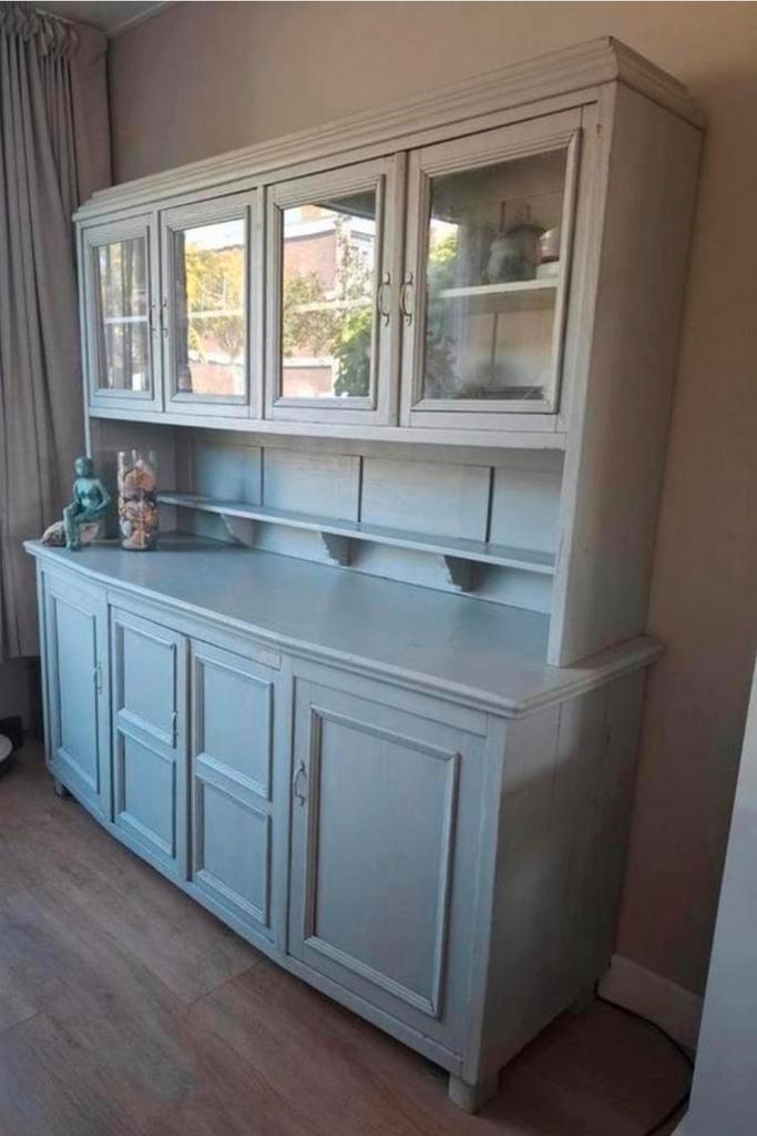 Landelijke Buffetkast brocante dressoir boekenkast, Huis en Inrichting, Kasten | Buffetkasten, Gebruikt, 200 cm of meer, 25 tot 50 cm