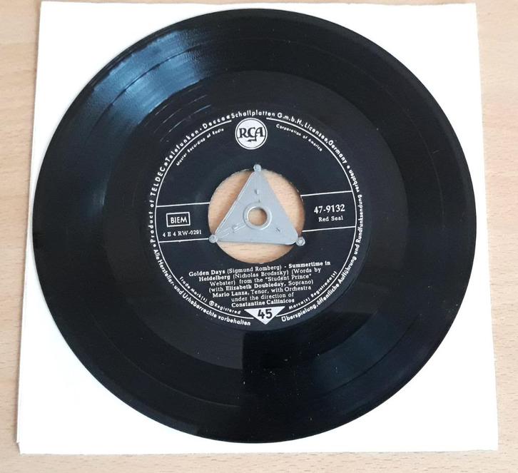 Mario Lanza – Drink, Drink, Drink - RCA Victor – 47-9132, Cd's en Dvd's, Vinyl Singles, Gebruikt, EP, Klassiek, 7 inch, Ophalen of Verzenden