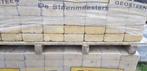 CobbleStones 14x14x5 getrommeld Oker kleur te koop, Tuin en Terras, Tegels en Klinkers, Ophalen, Gebruikt, 10 m² of meer, Beton