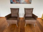 2 x Label Cheo fauteuils, Ophalen, Zo goed als nieuw, 50 tot 75 cm, Leer