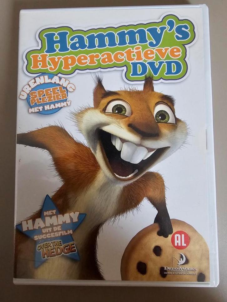 Dvd Hammy's hyperactieve DVD - urenlang speelplezier, Cd's en Dvd's, Dvd's | Kinderen en Jeugd, Zo goed als nieuw, Film, Dieren