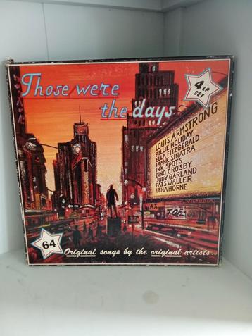 Those were the days - 4LP's - 64hits - Sinatra/Armstrong. beschikbaar voor biedingen