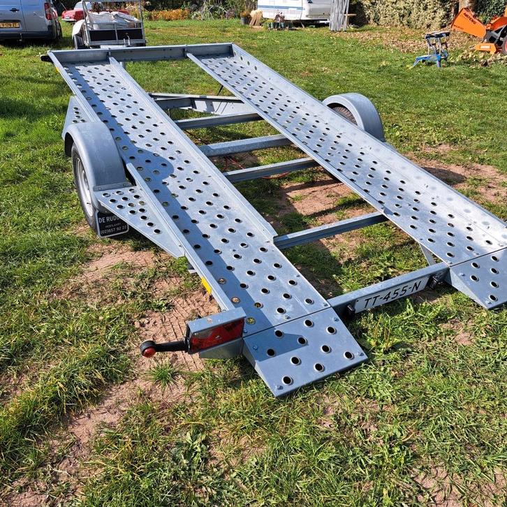 Kantelbare Autotransporter 1500kg, nieuwe banden, Auto diversen, Aanhangers en Bagagewagens, Zo goed als nieuw, Ophalen of Verzenden