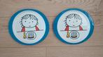 2 Leuke Kinderbordjes, Huis en Inrichting, Keuken | Servies, Ophalen, Keramiek, Zo goed als nieuw, Bord(en)