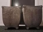 2 grote bloempotten., Tuin en Terras, Bloempotten, Gebruikt, Tuin, Overige vormen, Aardewerk
