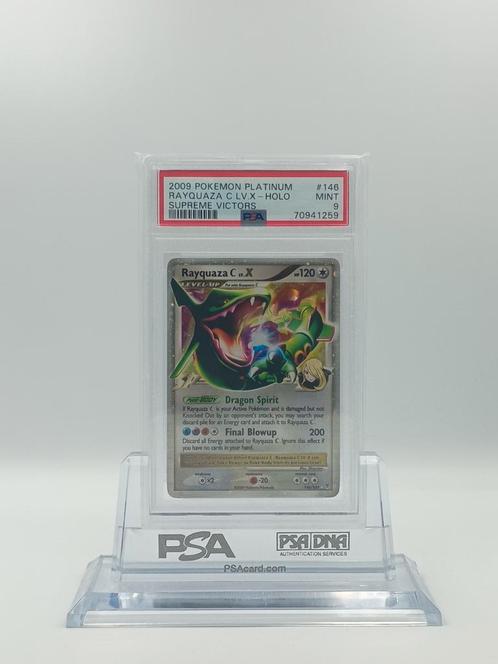 Rayquaza C LV. X Platinum Supreme Victors PSA 9, Hobby en Vrije tijd, Verzamelkaartspellen | Pokémon, Nieuw, Losse kaart, Foil