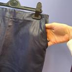 Patrizia Pepe donker blauwe pu leren rok + kant rand S 44599, Blauw, ., Ophalen of Verzenden, Zo goed als nieuw