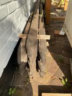 Hardhouten palen 10 stuks, Doe-het-zelf en Verbouw, Hout en Planken, Ophalen, Gebruikt, Balk, Minder dan 200 cm