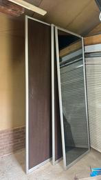 Schuifdeuren, Huis en Inrichting, Kasten | Kledingkasten, Ophalen, Overige materialen, Gebruikt, Houtlook met alu frame
