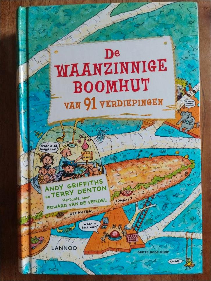 De Waanzinnige Boomhut van 91 Verdiepingen, Boeken, Kinderboeken | Jeugd | onder 10 jaar, Zo goed als nieuw, Fictie algemeen, Ophalen of Verzenden