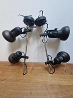 Set van twee plafondlampen jaren '70, Huis en Inrichting, Lampen | Hanglampen, Ophalen of Verzenden, Zo goed als nieuw, Metaal