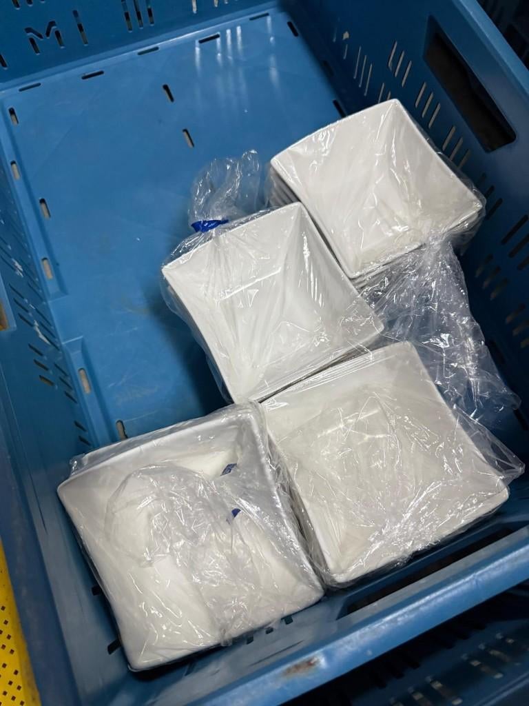 20x Wit schaaltje vierkant, Huis en Inrichting, Keuken | Servies, Ophalen, Time Out, Overige stijlen, Aardewerk