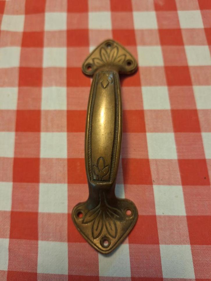 Jugendstil Koperen Kastgreep ladegreep greep, Huis en Inrichting, Woonaccessoires | Kapstokken, Gebruikt, Overige typen, Minder dan 100 cm